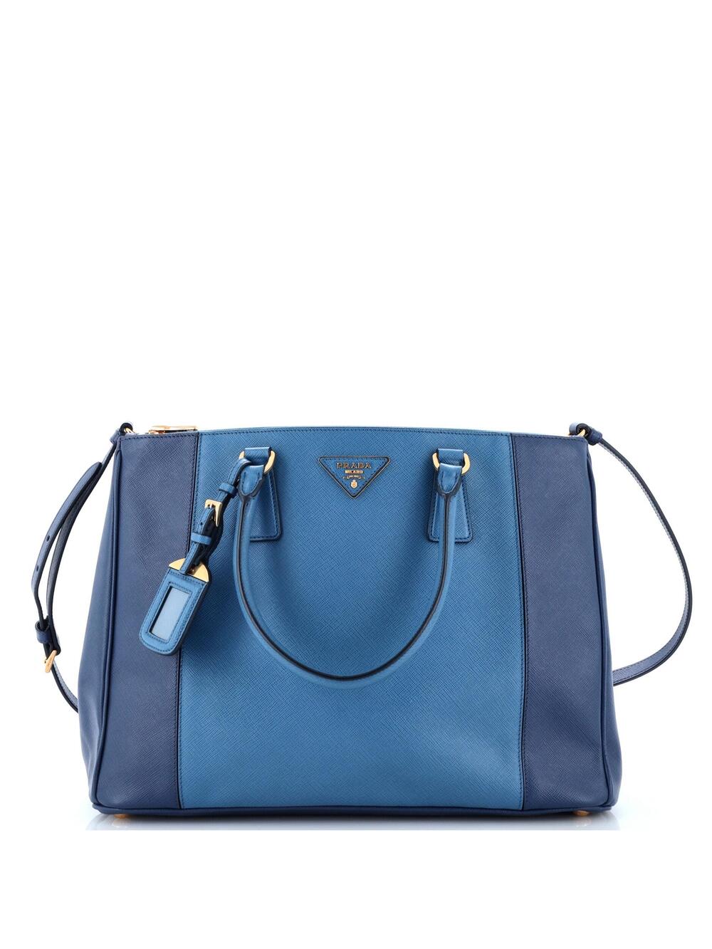 Prada Bicolor Double Zip Lux Tote #364739P10B